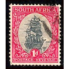 South Africa 1926 Ship 1d Used Stamp