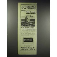 1929 Beckley-Cardy Slatebestos Blackboards Ad