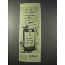 1959 Gordon's Gin Ad - One of the Most Acceptable Gifts