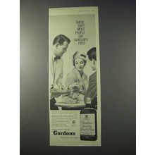 1959 Gordon's Gin Ad - These Days People Say First