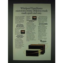 1984 Whirlpool TimeMaster Microwave Oven Ad