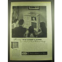 1946 Du Mont Revere Television Ad - Presenting 20-20 television