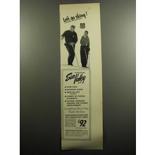 1952 Union Pacific Railroad Ad - Let's go skiing! At Union Pacific's Sun Valley