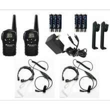 2 WALKIE TALKIE MIDLAND LXT118 26KM CON LARINGOFONO MILITAR CON VOX +CARGADOR