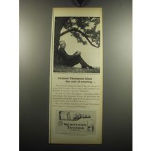 1957 Kentucky Tavern Bourbon Ad - Colonel Thompson likes the cool of evening