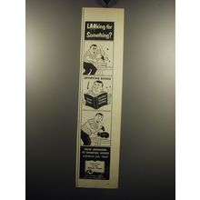 1957 Yellow Pages Ad - Looking For Something? Sporting Goods
