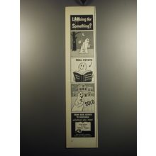 1957 Yellow Pages Ad - Looking for something? Real Estate