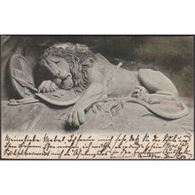 Löwendenkmal, Luzern, 1903 - Goetz AK