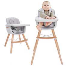 3-In-1 Convertible Wooden High Chair, High Chairs for Babies and Toddlers, Baby