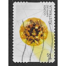 AUS 2017 $1.00 (S/A)'RARE BEAUTIES -GOLDEN SAPPHIRE' FINE USED (EBID63-875)