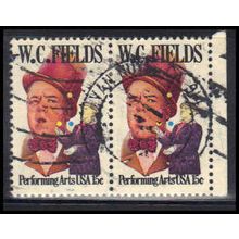 Used 1803 15c W.C. Fields (2) Van Nuys, CA. E0174