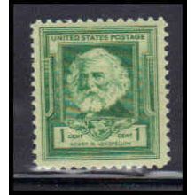 864 1c Henry Longfellow Fine MNH KA2506