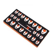 3/8" Drive Crowfoot Wrench Set with 2 Extension Bars, 24-Piece Crows Foot Wr...