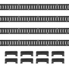 E Track Tie Down Rail Kit, 2' Steel Rails, 4 Pack, Secure Cargo & Heavy Load...