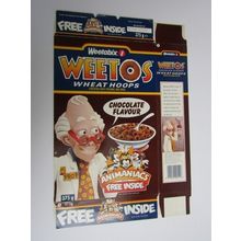 Weetabix Weetos 1995 Cereal Box Animaniacs 375g Box only