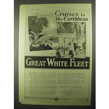 1925 Great White Fleet Ad - Cruises to The Caribbean