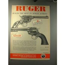 1958 Ruger Single-Six Revolver Gun Ad - Best Action