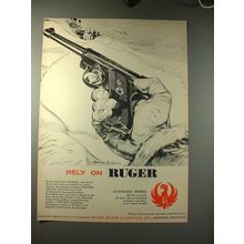 1958 Ruger Standard Model Pistol Ad - Rely on Ruger
