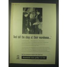 1959 Free Enterprise Road Haulage Association Ad - tell the chap at Warehouse
