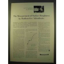 1963 Honeywell Research Ad - Radioactive Absorbents