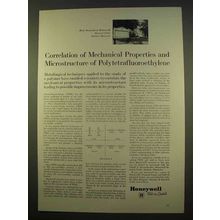 1963 Honeywell Research Ad - Polytetrafluoroethylene