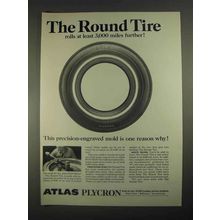 1967 Atlas Plycron Tire Ad - The Round Tire
