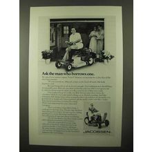 1971 Jacobsen Mark II Lawn Mower Ad - Borrows One