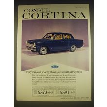 1963 Ford Consul Cortina Ad - Consul Cortina buy big-car everything