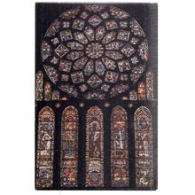 ROSE NORD, CHARTRES CATHEDRAL, FRANCE. unused vintage postcard =
