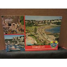 multiview, TORQUAY, DEVON .used postcard...by Europa 1983 pm =