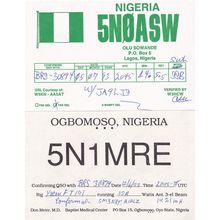 Ogbomoso Lagos Nigeria 2x QSL Radio Card s