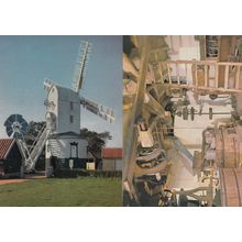 Saxstead Mill Windmill Roundhouse 2x Postcard s