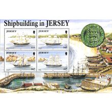 SG 583 JERSEY 1992 Shipbuilding Mini-sheet - - um NB1-4