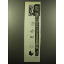 1959 Paris Continental Collection Belt Advertisement - Elegant Ostrich
