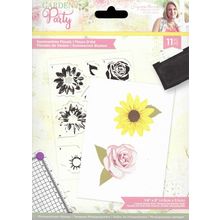 Crafter's Companion. Summertime Florals Clear Stamp Set. Stamping Crafts