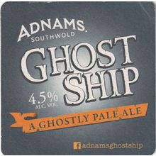 BEER MAT - ADNAMS BREWERY - GHOST SHIP - (Cat No 133) - (2016)