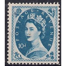 GB 1958 - 65 QE2 10d Prussian Blue Umm SG 583 Wmk 179 ( G881 )