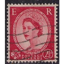 GB 1957 QE2 2 1/2d Red Wilding type 2 Wmk 165 SG 544b. ( H1103 )