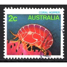 AUSTRALIA 1984: MARINE LIFE DEFINITIVES - 2c CORAL HOPPER USED (G1)