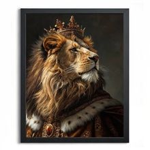 Lion King Painting Royal Lion Portrait Renaissance Animal Wall Art Lion Print (3
