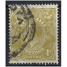 Australia 1929 SG102 4d Yellow-Olive Fine Used . ..