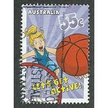 AUS 2009 55c 'LETS GET ACTIVE' FINE USED (EBID34-889)