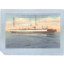 New York Port Kent M V Valcour Of The Lake Champlain Transporttation Co Op~1390