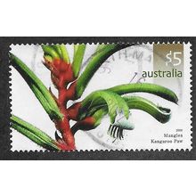 AUS 2006 $5.00 'MANGLES KANGAROO PAW' FINE USED (EBID68-431)