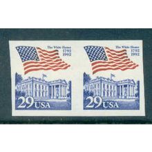 2609 29c U.S. Flag Over White House Imperf Fine MNH Pair W0589