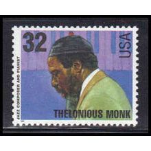 2990 32c Thelonius Monk Fine MNH V2417