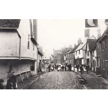 Moon Mystic Sign Victorian Queen Street Hitchin Hertfordshire Rare Postcard