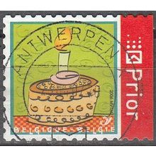 Belgique 2006 Michel 3638IIBD O Cote (2008) 1.50 € Gâteau d'anniversaire