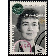Australia 1995 War Heroes 45c Used ss Stamp Jessie Vasey . War Widows' Guild