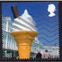 GB 2008 Beside the Seaside - Ice Cream Cone 1st d/c s/a Used